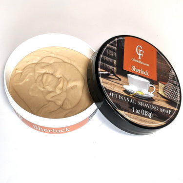 Silk Tallow Shave Soap - Sherlock - Chiseled Face